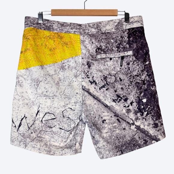 WESC We Are The Superlative Conspiracy Aaron Board Shorts Mens M Skater Sk8 7" - Picture 2 of 12